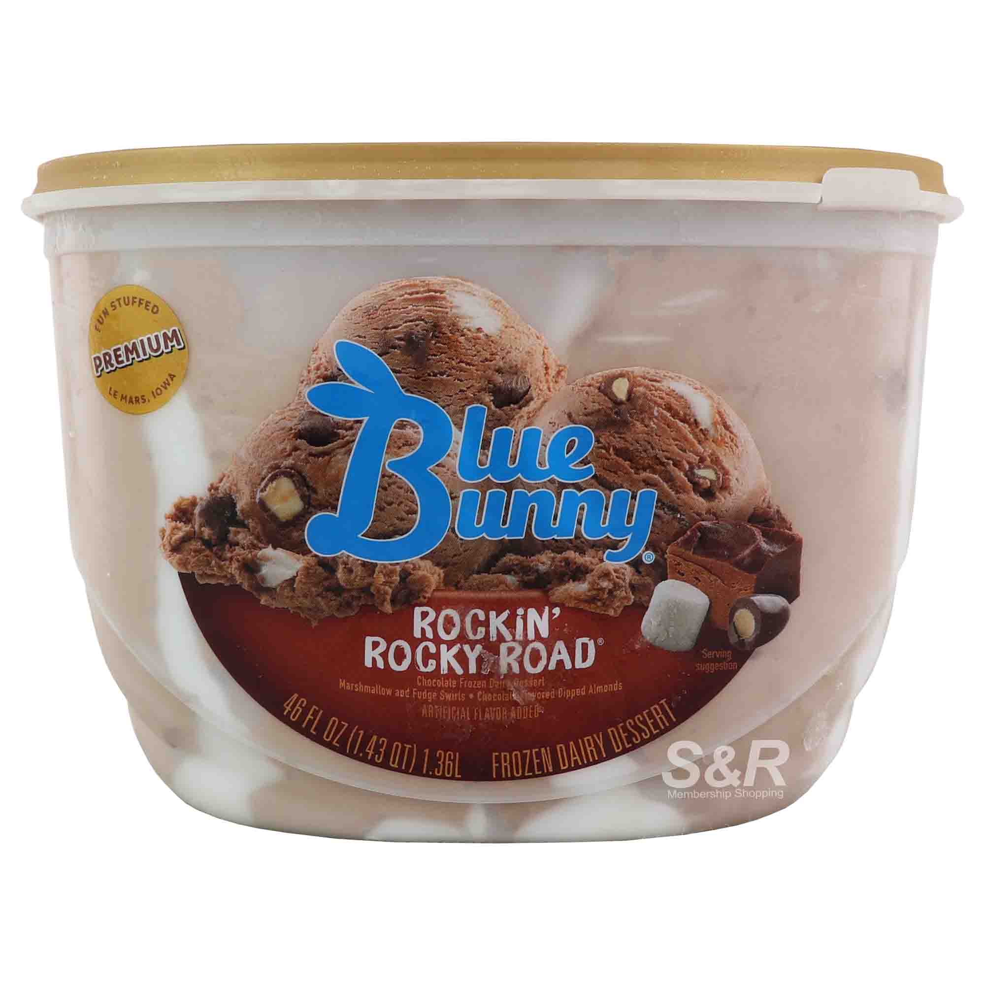Blue Bunny Rockin' Rocky Road Frozen Dairy Dessert 1.36L